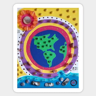 Earth Day by Harriette Knight Sticker